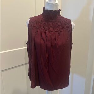 NWT Boutique Grade & Gather Burgundy Sleeveless Top Sz M